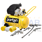 COMPRESOR PORTEN PCO-0255K 2.5HP/50LT C/ACCES.