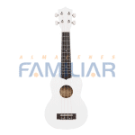 GUITARRA UKELELE ACUSTICO NASHVILLE XU21-11 BLANCO