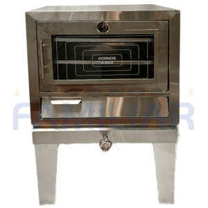 HORNO A GAS OBANDO 3 LATAS ACERO INOXIDABLE